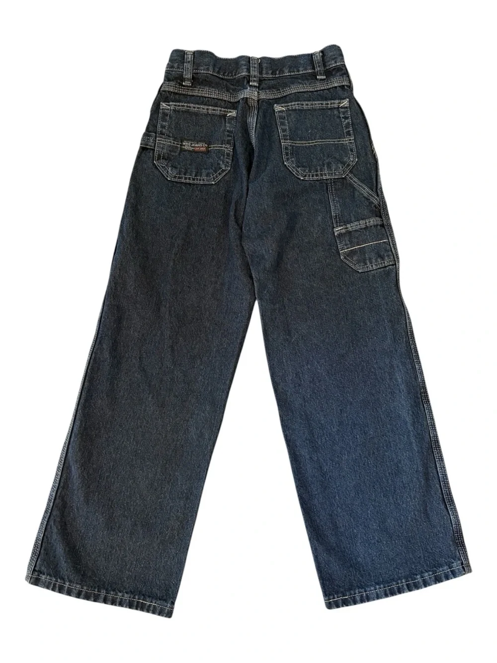 Wrangler Boys Wide Leg Carpenter Jeans Y2K Skater Kids Sz 10 Slim